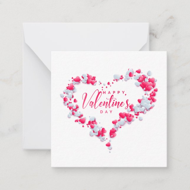 Happy Valentine's Day Note Card (Front)