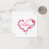 Happy Valentine's Day Note Card (Front/Back In Situ)