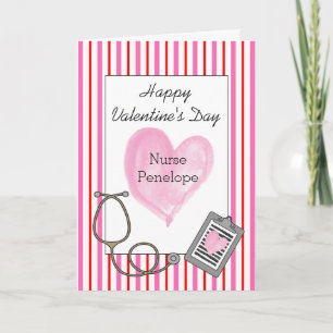 Happy Valentine's Day Nurse Card
