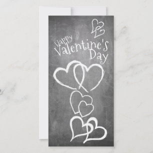 Happy Valentine's day on a chalk board