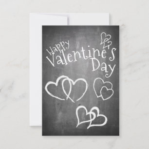Happy Valentine's day on a chalk board