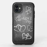Happy Valentine's day on a chalk board OtterBox Symmetry iPhone 11 Case