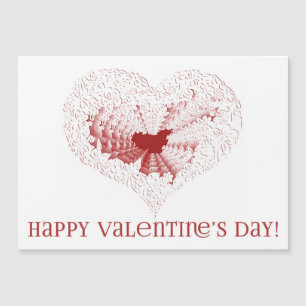 Happy Valentine's Day! Paper Cut Out Floral Heart