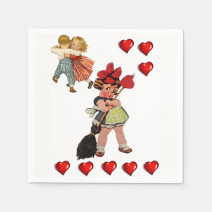 Happy Valentine's Day Paper Napkins