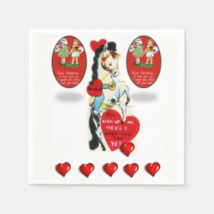 Happy Valentine's Day Paper Napkins