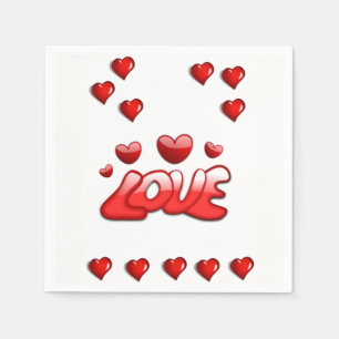 Happy Valentine's Day Paper Napkins