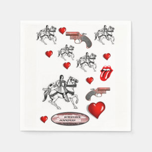 Happy Valentine's Day Paper Napkins