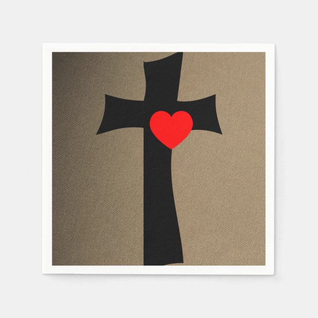 Happy Valentine's Day Paper Napkins (Front)