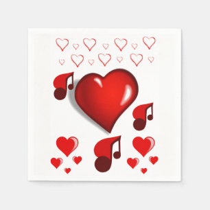 Happy Valentine's Day Paper Napkins