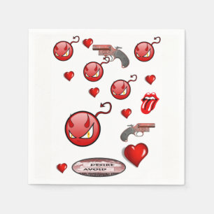 Happy Valentine's Day Paper Napkins