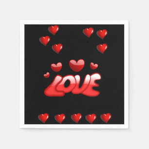 Happy Valentine's Day Paper Napkins