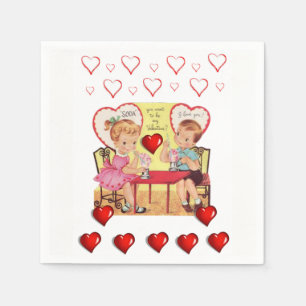 Happy Valentine's Day Paper Napkins