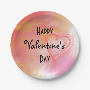 Happy Valentine's Day Paper Plates