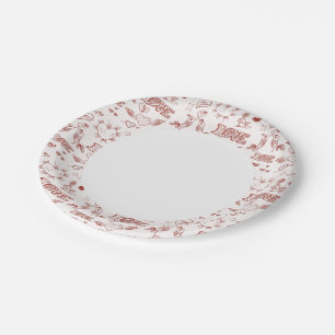 Happy Valentine's Day Paper Plates