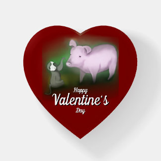 "Happy Valentine's Day" Paperweight