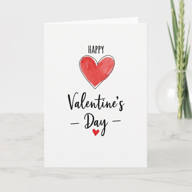 Happy Valentines Day Partner Card (Front)