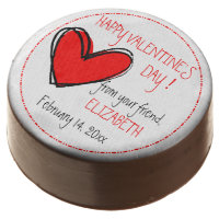 Happy Valentine's Day - Personalized Chocolate Covered Oreo