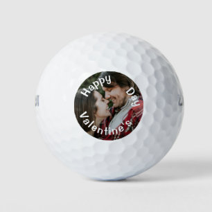 Happy Valentine's Day Personalized Custom Photo  Golf Balls