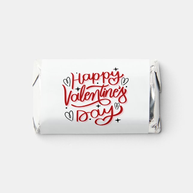 "Happy Valentines Day" Personalized Message Hershey's Miniatures (Front)
