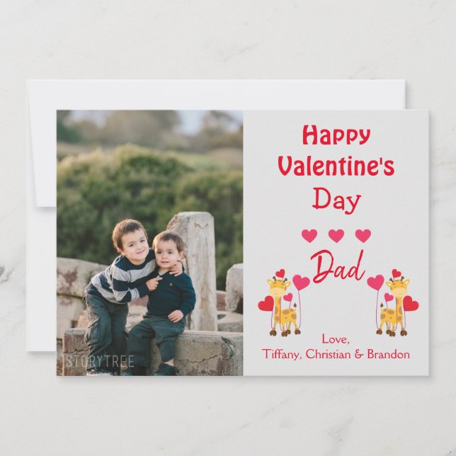 Happy Valentine's Day Photo Safari Invitation (Front)