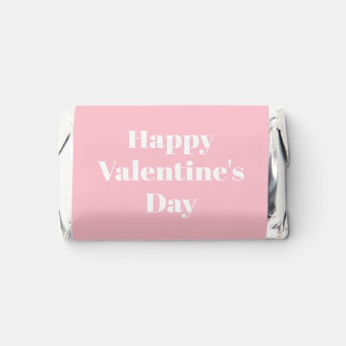 Happy Valentines Day pink girly cute modern Hersheys Miniatures