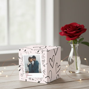 Happy Valentines Day Pink Heart Romantic Photo  Favor Boxes