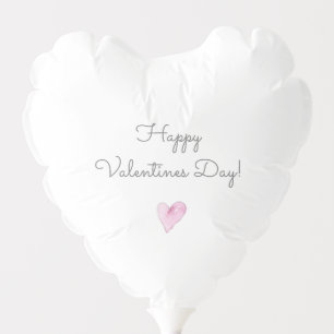 Happy Valentines Day Pink Heart Sweet Love Balloon