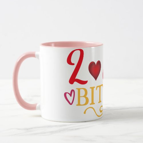 Happy Valentines Day Pink Hearts Mug