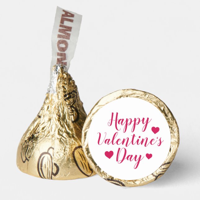 Happy Valentine's day Pink Hershey®'s Kisses® (Front)