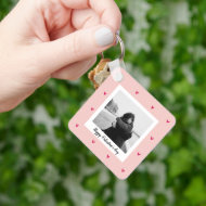 Happy Valentine's Day Pink & Red Heart Gift Keychain