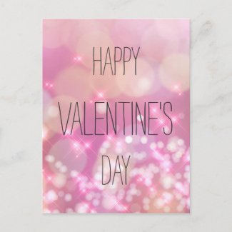Happy Valentine's Day -  Pink Sparkles