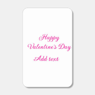 Happy Valentine's day pink text name message Matchboxes