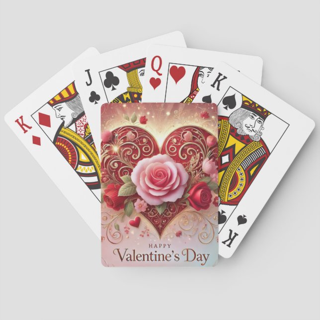 Happy Valentine's day Poker Cards (Back)