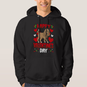 Happy Valentines Day Poodle Heart Love Animal Hoodie