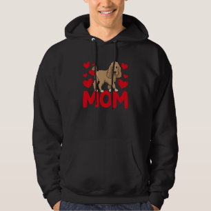 Happy Valentine's Day Poodle Mom Mothers Day Valen Hoodie