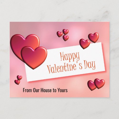 Happy Valentines Day Post Card Postcard