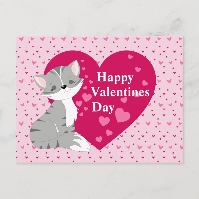 Happy Valentines Day Postcard (Front)