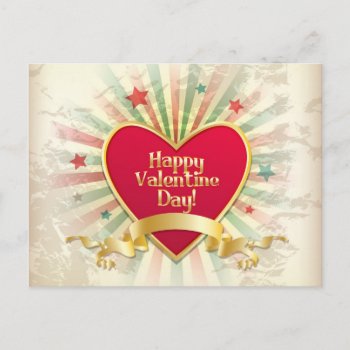 Happy Valentines Day Postcard by Taniastore at Zazzle