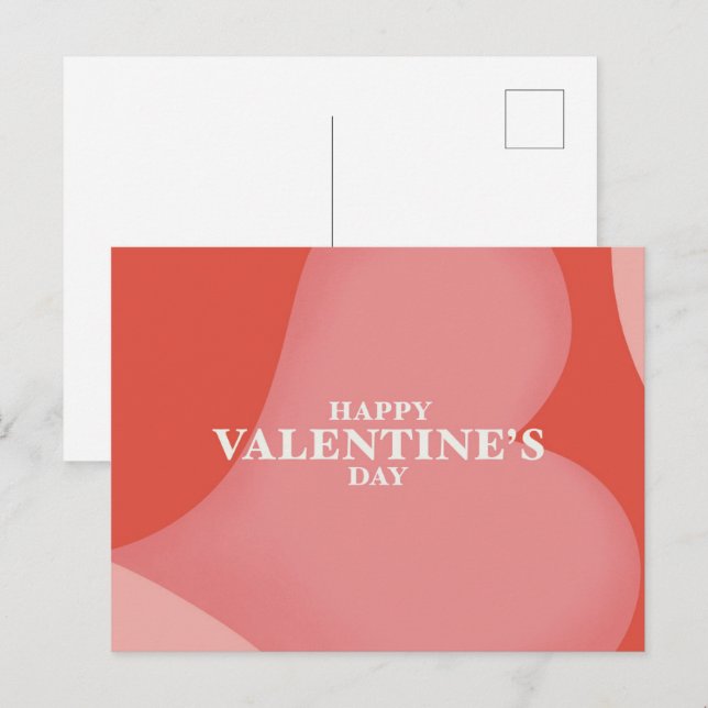 Happy Valentine's Day Postcard (Front/Back)