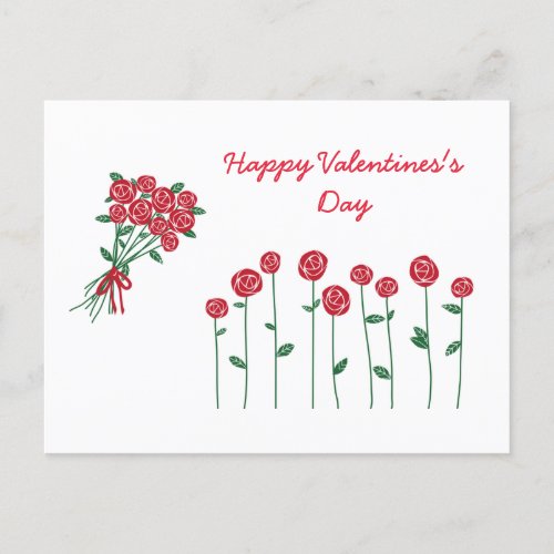 Happy Valentines Day Postcard