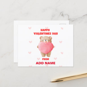 Happy Valentines Day Postcard