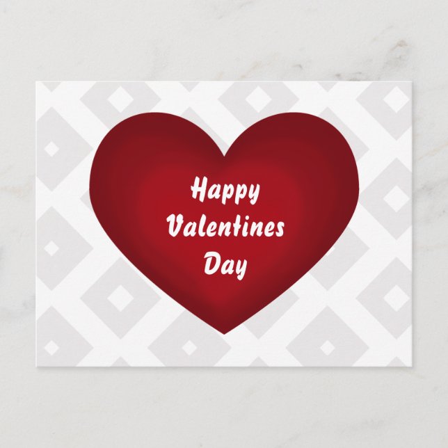 Happy Valentines Day Postcard (Front)