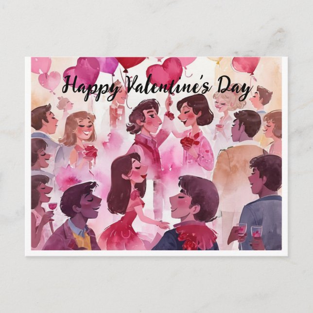 Happy Valentine's Day Postcard (Front)