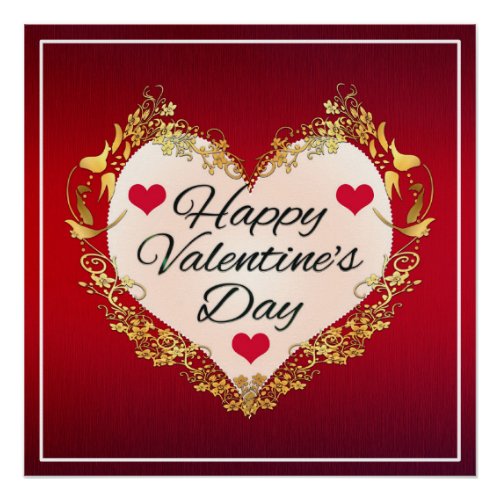 Happy valentines Day Poster
