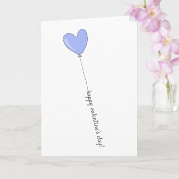 Happy Valentine's Day Purple Heart Shaped Balloon