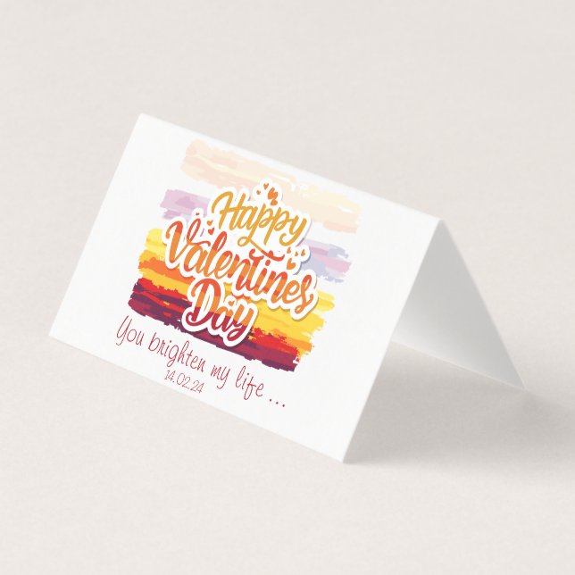 Happy Valentines Day Quote  (Front)