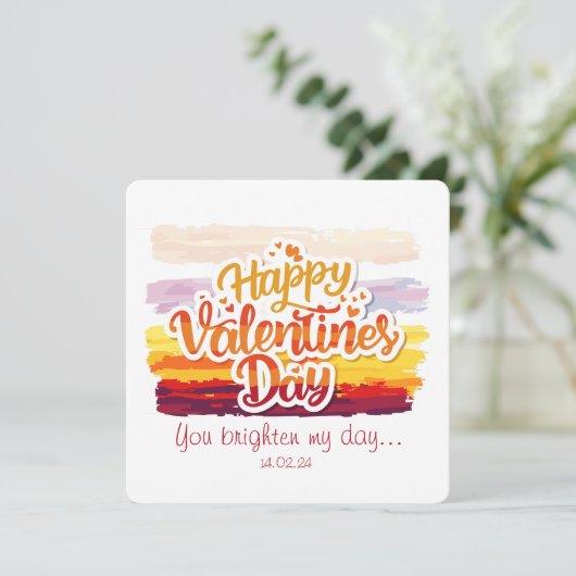 Happy Valentines Day Quote  (Standing Front)