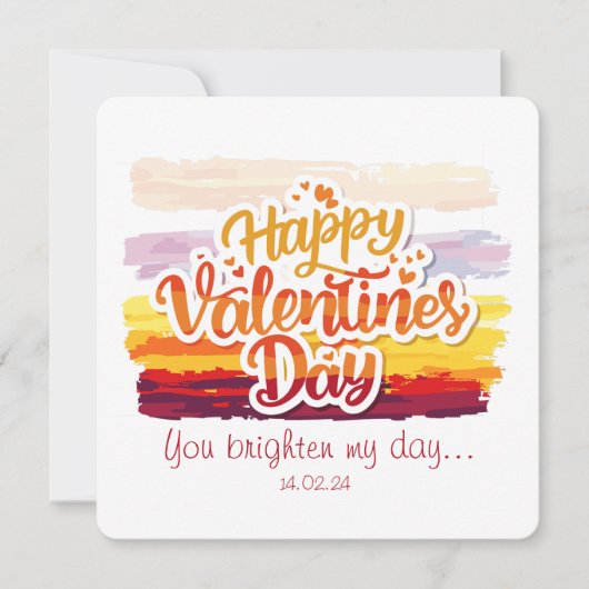 Happy Valentines Day Quote (Front)