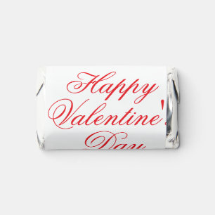 Happy Valentine's day red blue xoxo love name Hershey's Miniatures
