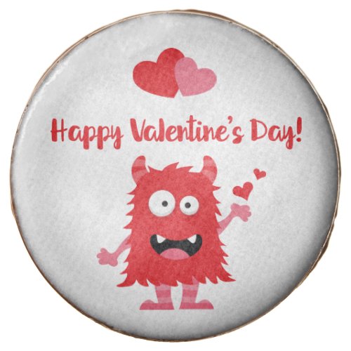 Happy Valentines Day Red Cartoon Monster Hearts Chocolate Covered Oreo